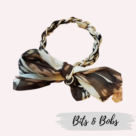 ๐3 for $25๐ Fabric woven bangle bracelet with bow - Picture 1 of 5